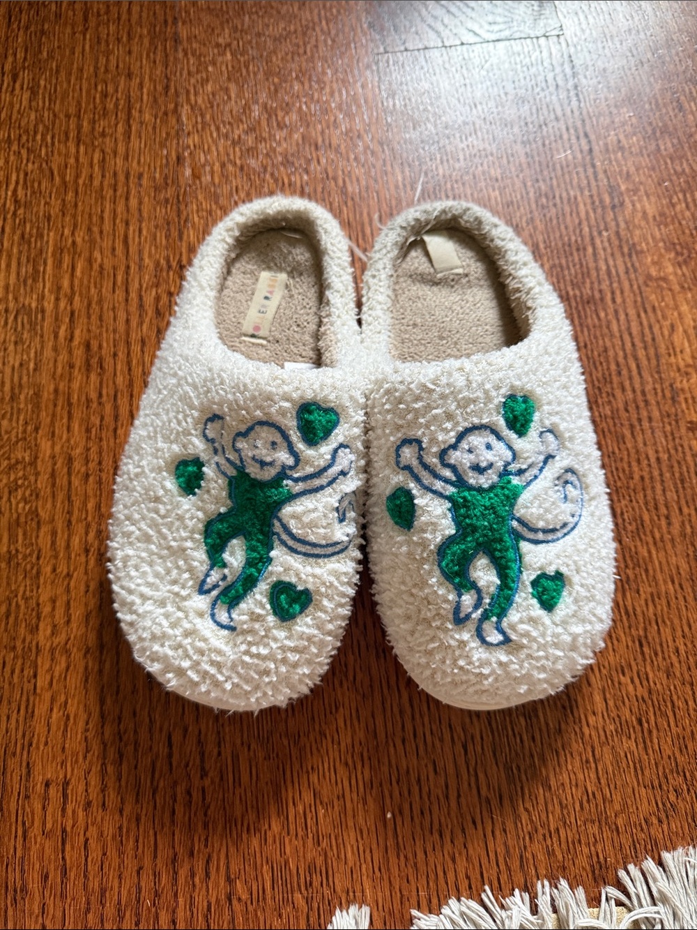 Roller rabbit monkey slippers